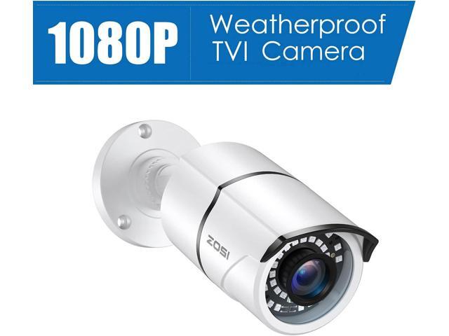ZOSI 4 Pack 2MP 1080p HD-TVI Home Security Camera Outdoor Indoor 1920TVL, 36PCS LEDs, Night Vision, Weatherproof Surveillance CCTV Bullet Camera
