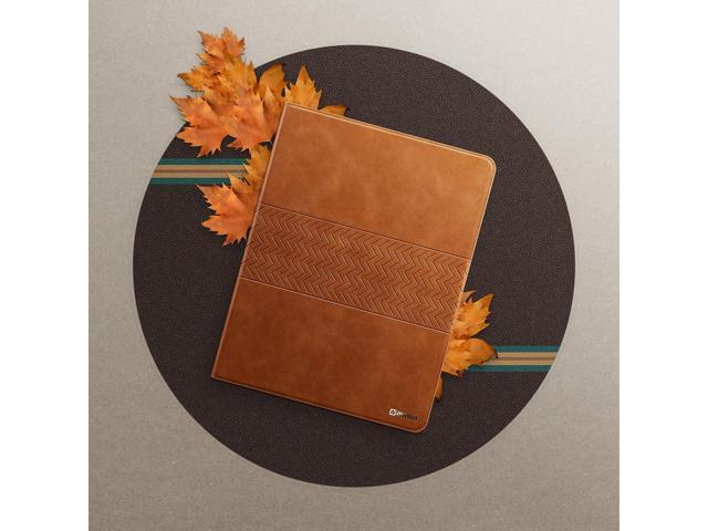 auaua Case for iPad Pro 12.9 6th/5th/4th/3rd Generation 2022/2021/2020/2018, Slim Durable Leather Stand Cover with Pencil Holder, Auto Sleep/Wake...