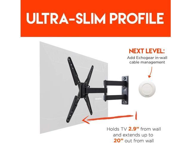 SleekStud Swivel Full Motion TV Wall Mount Bracket for 26-58 Inch TVs Extend and Tilt Your TV - Easy Single Stud Install