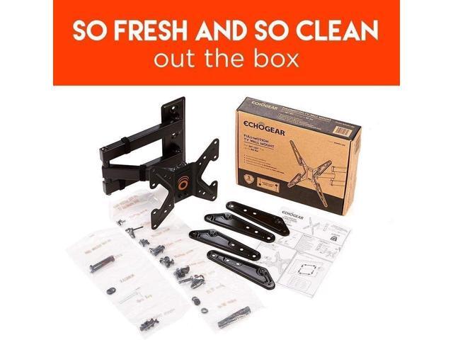 SleekStud Swivel Full Motion TV Wall Mount Bracket for 26-58 Inch TVs Extend and Tilt Your TV - Easy Single Stud Install