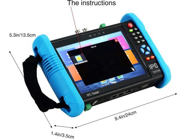Koolertron 7' IPS Touch Screen 4K H.265 IP Camera Tester - IPC-9800 Plus,CCTV, CVBS, Analog Tester, Built-in WiFi, POE, HDMI, RJ45 TDR, Dual...