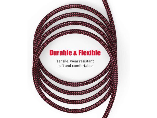XLR Cable 6ft 2Pack, Heavy Duty Nylon Braided XLR Microphone Cable Male to Female 3Pin Balanced Microphone Cable Compatible with Shure SM...