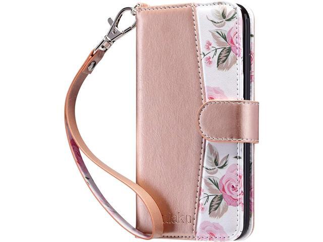 ULAK Compatible with iPhone XR Wallet Case for Women, Premium PU Leather Folio Flip Case with Card Holders Kickstand, Shockproof Protective Phone...