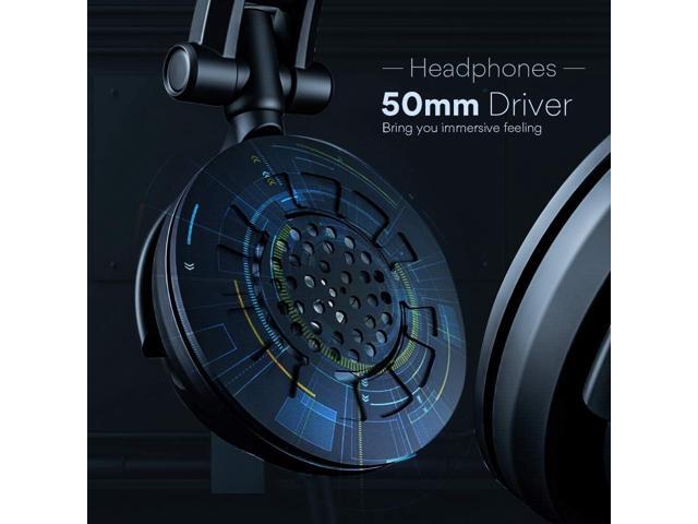 MAONO Microphone with Studio Headphone Set 192kHz/24bit Vocal Condenser Cardioid Podcast Mic Compatible with Mac and Windows, YouTube, Gaming, Live...