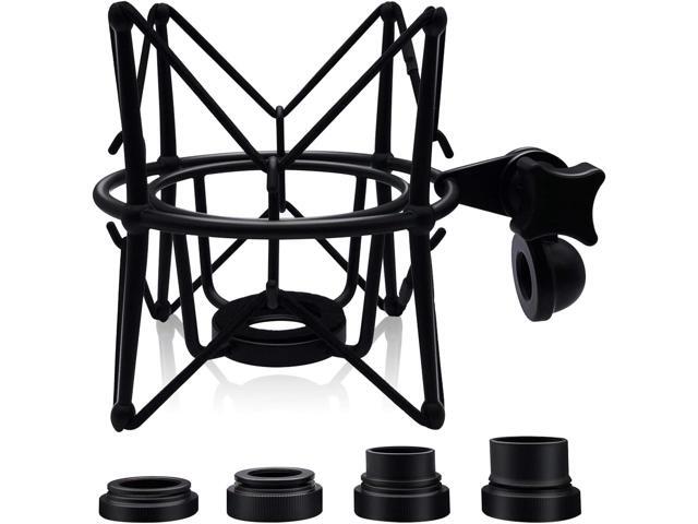 Microphone Shock Mount Mic Holder - Anti Vibration Spider Shockmount Compatible with Many Condenser Mics Like AT2020 MXL 770 MXL 990 Samson G Track...