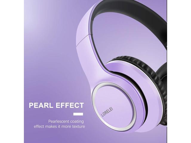 LORELEI X8 Over-Ear Wired Headphones with Microphone with 1.45m-Tangle-Free Nylon Line & 3.5mm Plug,Lightweight Foldable & Portable Headphones for...