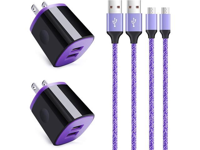 Android Wall Charger Fast Charging Cable Micro USB Cord Compatible for LG Stylo 3 Plus/2 V, K50 S/K40 S/K30/K20 V/K10/K9/K8/K7/K4,...