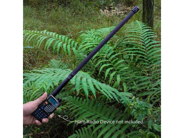 Bingfu Dual Band VHF UHF 136-520MHz 18.5 inch Foldable CS Tactical SMA Female Ham Radio Antenna for Kenwood Wouxun Baofeng BF-F8HP UV-5R UV-82...