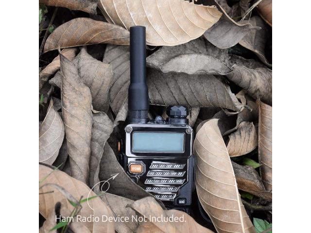 Bingfu Dual Band VHF UHF 136-174MHz 400-470MHz Ham Radio Antenna Two Way Radio Walkie Talkie 2.5 inch Mini Soft Whip SMA Female Antenna 4-Pack for...