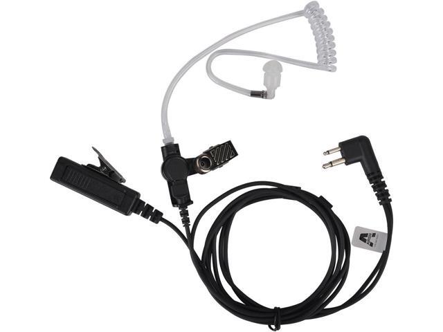A AIRSN 2 Pin Earpiece Headset for Motorola CP200,GP300,CLS1110,CLS1410 Walkie Talkies/Two Way Radio with Transparent Acoustic Tube (Pack of 2)