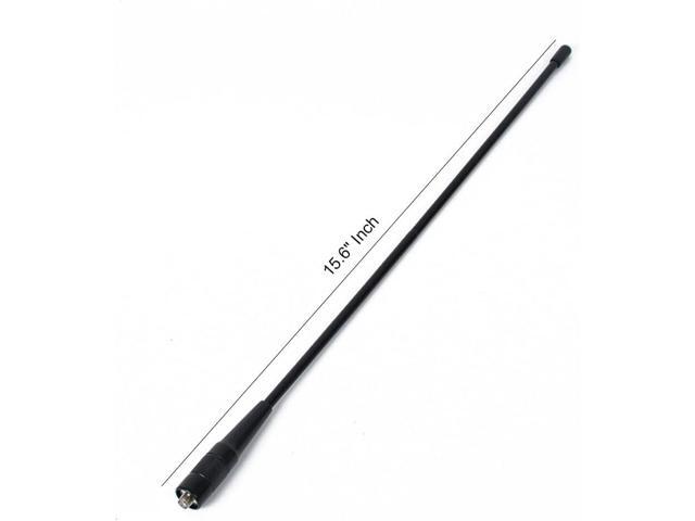 HYS-771N 2 Way Radio Antenna 15.6' VHF/UHF Dual Band 144/430Mhz SMA-Female Antenna for Kenwood TK-360 TK-370 WOUXUN Baofeng/Pufeng Walkie Talkie Radio