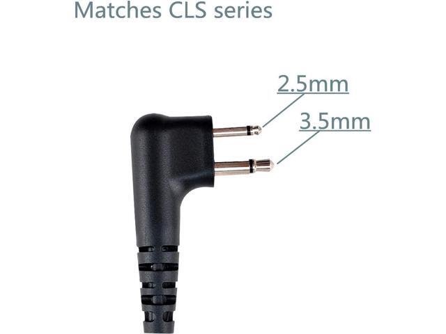Motorola CLS1110 Acoustic Tube Earpiece/Headset with PTT and Mic Surveillance Kit for Motorola Walkie Talkie RDM2070d CP200 CP200d CLS1410 CLS1413...