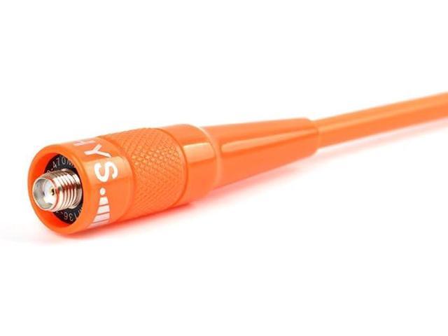 HYS-771N 2 Way Radio Antenna 15.6' VHF/UHF Dual Band 144/430Mhz SMA-Female Antenna for Kenwood TK-360 TK-370 WOUXUN Baofeng/Pufeng Walkie Talkie Radio