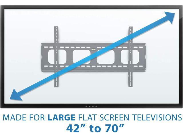 Mount-It! Low-Profile TV Mount Flush Large TV Wall Mount Slim Fixed TV Mount for 42-70 in. Screen TVs VESA Compatibility up to 850x450 220...