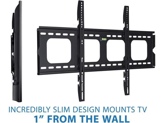 Mount-It! Low-Profile TV Mount Flush Large TV Wall Mount Slim Fixed TV Mount for 42-70 in. Screen TVs VESA Compatibility up to 850x450 220...