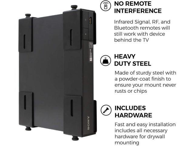 HumanCentric Adjustable Device Wall Mount, Cable Box and Modem Bracket, Adjustable Wall Adapter for Small and Wide or Narrow Devices Like Cable...