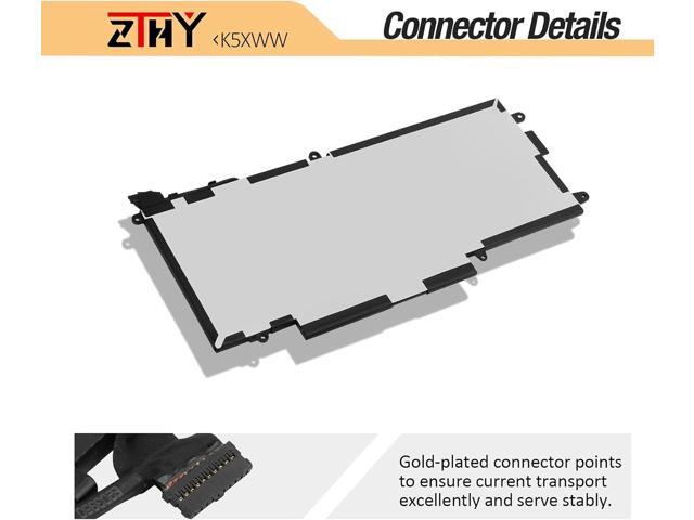 ZTHY K5XWW Battery Replacement for Dell Latitude 7389 Latitude 7390 Latitude 12 5000 5289 2-in-1 L3180 E5289 P29S001 P29S002 Series Laptop 451-BBZC...