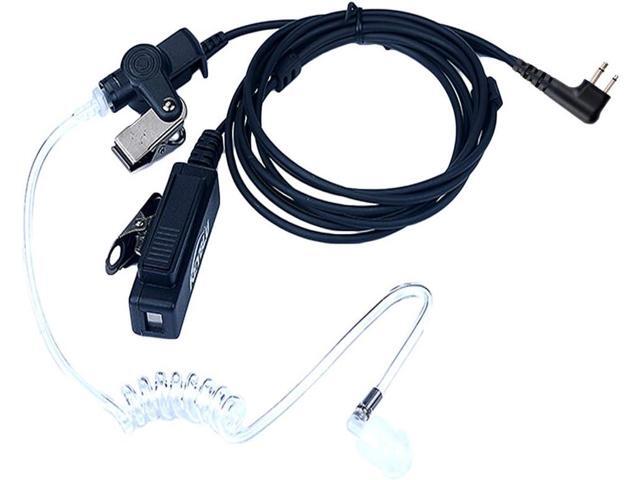 Motorola CLS1110 Acoustic Tube Earpiece/Headset with PTT and Mic Surveillance Kit for Motorola Walkie Talkie RDM2070d CP200 CP200d CLS1410 CLS1413...