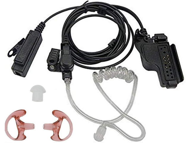 3'2 Wire Acoustic Tube Earpiece Mic Headset Mic Noise Reduction Reinforced Compatible with Motorola XTS 1500 XTS 2500 XTS 3000 XTS 3500 XTS 5000...