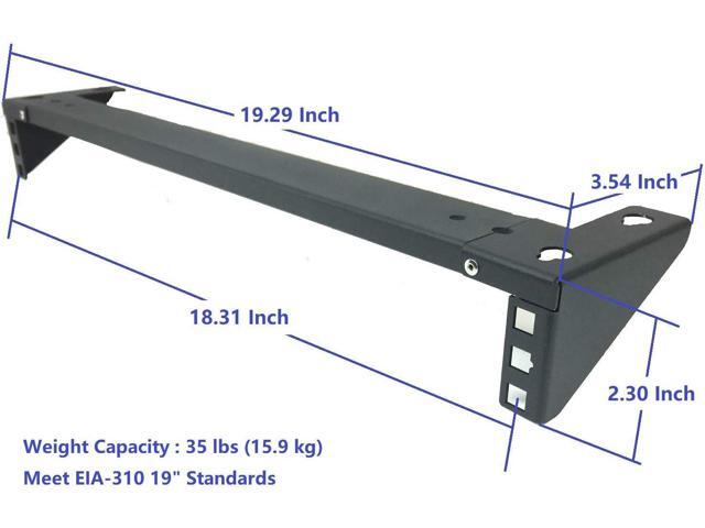 Jingchengmei 1U Lightweight Foldable 19 Inch Steel Vertical Rack and Wall Mountable Server Rack Mount (1U35P)