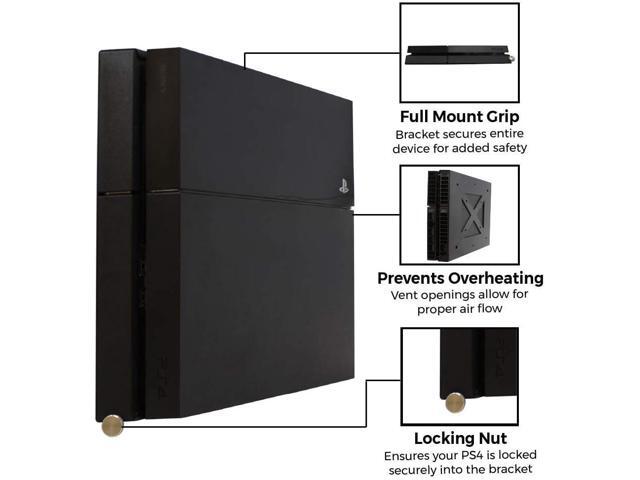 HumanCentric Wall Mount Compatible with Original PS4 Fat Version, Mount on The Wall or on The Back of The TV with a VESA Pattern, Does Not Work...