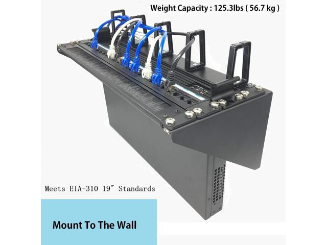 JINGCHENGMEI 19 Inch 4U Heavy Duty Vertical Wall Mountable Rack and 125 lb Wall Mountable Server Rack (1)