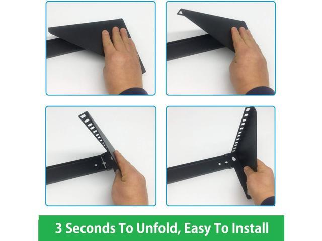 JINGCHENGMEI 19 Inch 4U Heavy Duty Vertical Wall Mountable Rack and 125 lb Wall Mountable Server Rack (1)