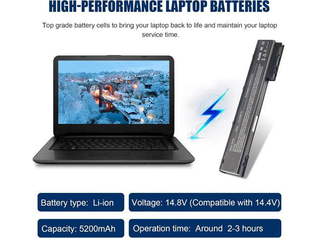 ARyee 14.8V 5.2Ah 8570w Battery Laptop for HP Elitebook 8560W 8570W 8760W 8770W, fit 632113-151 632425-001 632427-001 HSTNN-IB2P HSTNN-LB2P...