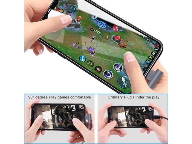 MFi Certified Lightning iPhone Charger Cord 90 Degree Fast Data Cable Nylon Braided Compatible with iPhone Xs Max/XS/XR/7/7Plus/X/8/8Plus/6S/6S...