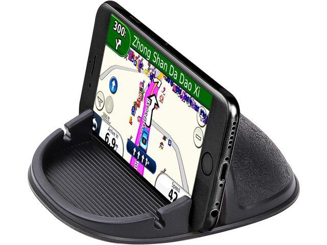 Car Cell Phone Holder Dashboard Phone Mount - Anti-Slip Silicone Pad Phone Stand Compatible with iPhone, Samsung, Android Smartphones