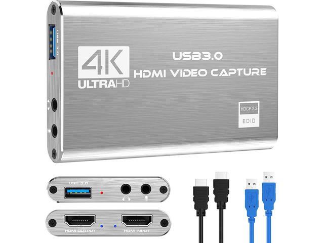 Rybozen 4K Audio Video Capture Card, USB 3.0 HDMI Video Capture Device, Full HD 1080P for Game Recording, Live Streaming Broadcasting