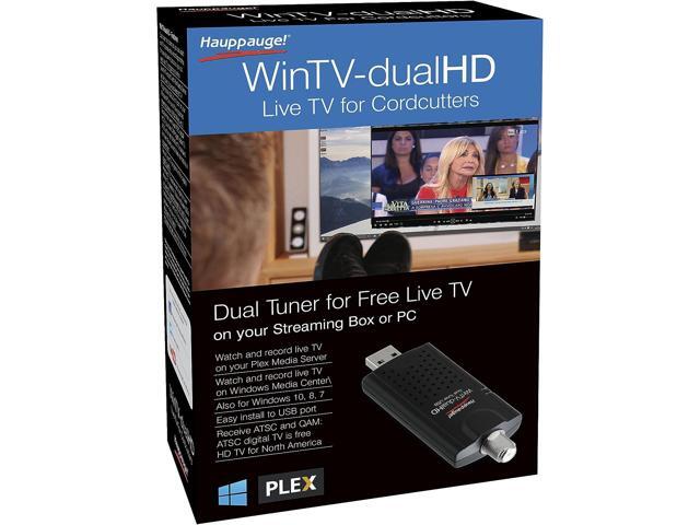 Hauppauge 1657 WinTV-dualHD Cordcutter Dual USB 2.0 TV Tuner for Nvidia Shield and Windows PC
