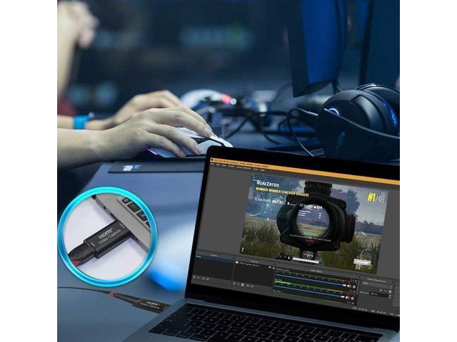 HDMI Video Capture Card, 4K HDMI to USB Capture Card Full HD 1080P 30fps, Record via DSLR, Camcorder, Action Cam for Live Streaming, Compatible...