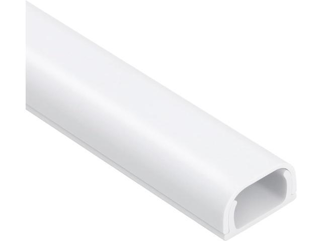 Wire Covers for 2 Cords, 68in (4X L17in) Wire Hider on Wall Mounted, White Cord Cover Kit, Cable Cover Cable Concealer for Extension Cord, Ethernet...