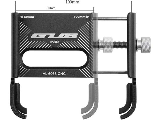 GUB P30 Aluminum Bike Phone Holder for 3.5' to 7.5' Device Bicycle Phone Stand Scooter Moto Mount Support Handlebar Clips