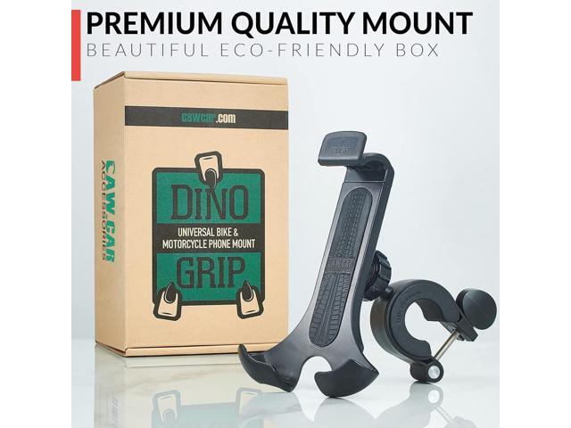 New 2024 Bicycle & Motorcycle Phone Mount - The Most Secure One-Handed Bike Phone Holder for iPhone, Samsung or Any Smartphone. Stress-Resistant...