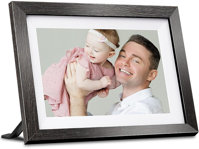 BIHIWOIA Digital Picture Frame WiFi Digital Photo Frame, 10.1 inch IPS Screen, Built-in 16GB Storage, Send Pictures and Videos to Digital Frame via...