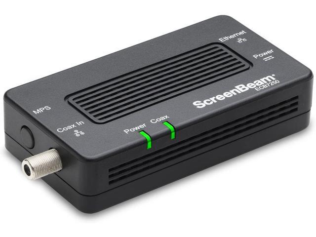 ScreenBeam Bonded MoCA 2.5 Network Adapter for Highest Speed Internet, Ethernet Over Coax - Single Add-On Adapter for Existing MoCA Network (Model:...