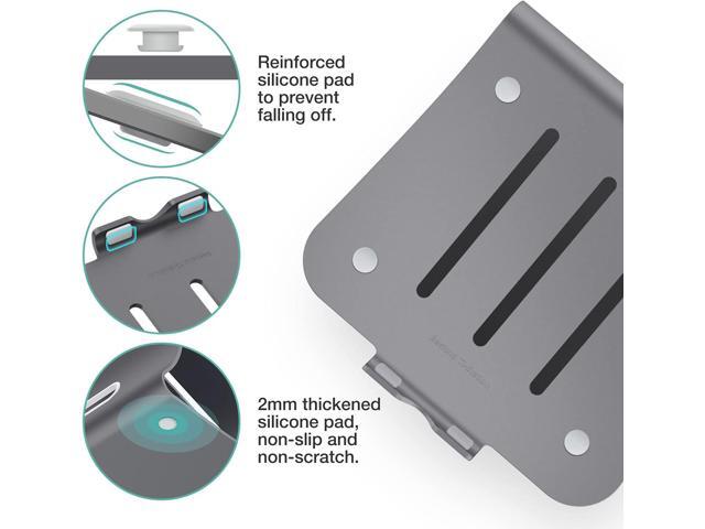 Laptop Stand Aluminum Cooling Computer Stand Holder for Apple MacBook Air Pro 11-16' Laptops (Gray)
