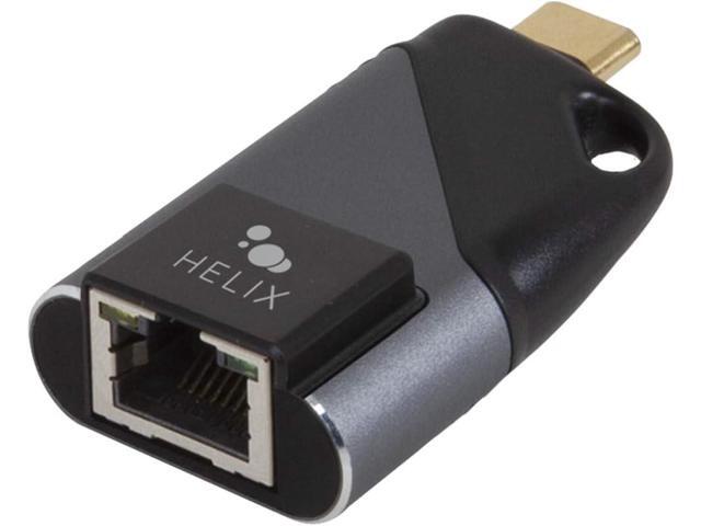 Helix USB Connect USB-C to Ethernet Adapter, 1GBPS Connection Speed, Ethernet Port, Adapter to Connect to Wired Network