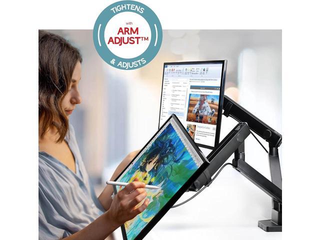 Dual Monitor Arm, Dual Monitor Mount, Dual Monitor Desk Mount up to 32 Inch Computer Screens, Dual Monitor Stand VESA Mount, Monitor Mount &...