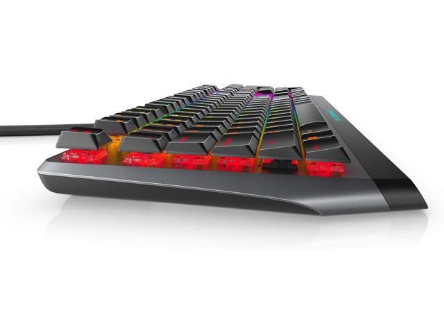 Alienware Low-Profile RGB Gaming Keyboard AW510K, AlienFx Per Key RGB LED Color Backlighting, Media CONTROLS & USB Passthrough, Cherry MX Low...