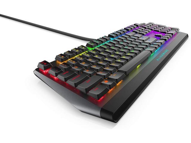 Alienware Low-Profile RGB Gaming Keyboard AW510K, AlienFx Per Key RGB LED Color Backlighting, Media CONTROLS & USB Passthrough, Cherry MX Low...