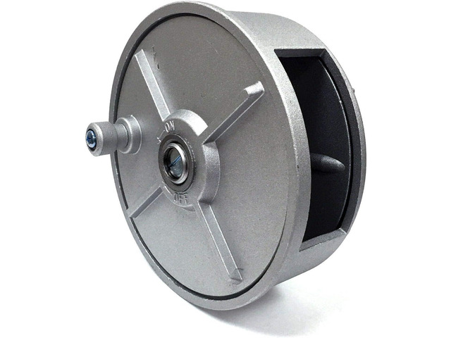 SMS Rebar Tie Wire Reel, Aluminum Retractable Coil Holder Wheel, Lightweight, Built-in Belt Loops & Knob, Left/Right Handed