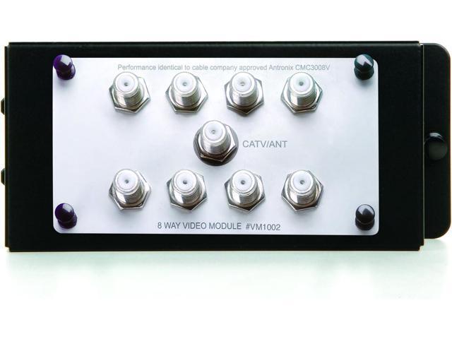 Legrand - OnQ 1X8 Enhanced Passive Video Splitter, Coaxial Cable Splitter for Quality Video, Cable Splitter Approved for Digital Cable, HDTV, and...