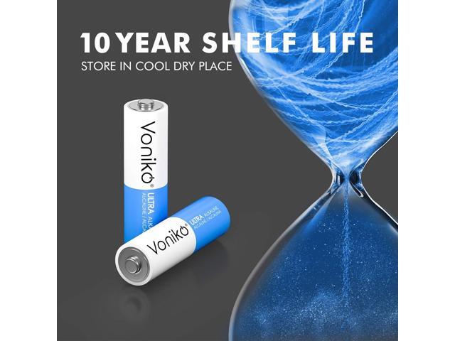 Voniko - Premium Grade AA Batteries - (200 Pack) - Alkaline Double A Battery - Ultra Long-Lasting, Leakproof 1.5v Batteries - 10-Year Shelf Life