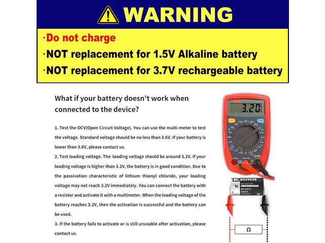 EEMB 8Pack ER34615 D Cell Batteries 3.6V Lithium Battery 19Ah Li-SOCL Non-Rechargeable Battery LS-33600 SB-D02 XL-205F for CNC Machine Tool,...