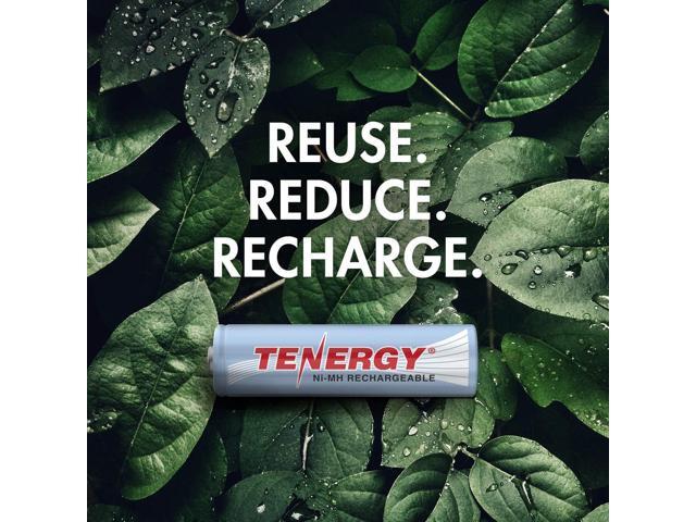 Tenergy AA Rechargeable Battery, High Capacity 2500mAh NiMH AA Battery, 1.2V Double A Batteries, 12 Pack