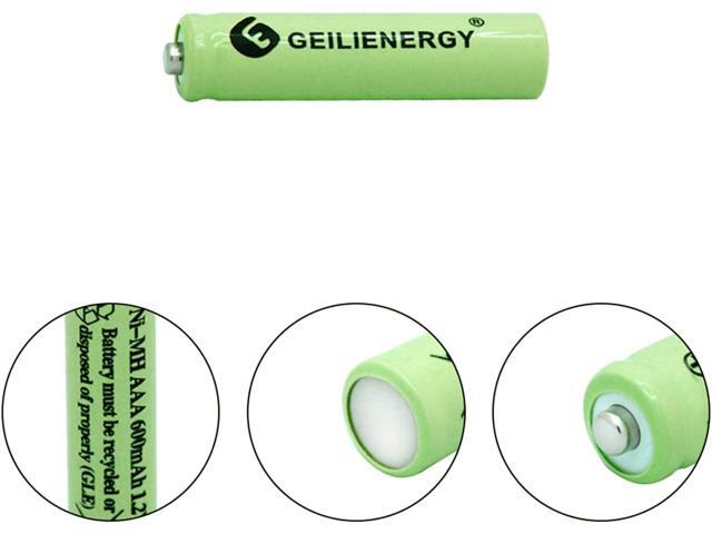 Solar Light Batteries AAA Triple A NiMH 600mAh 1.2V Rechargeable for Garden Solar Lights Remotes Mice(20Pcs)