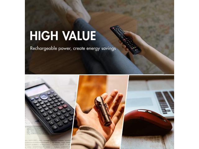 Tenergy AAA Rechargeable Battery, High Capacity 1000mAh NiMH AAA Battery, 1.2V Triple A Batteries 24 Pack